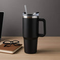 Premium 1200 ML Stainless Steel Vacuum Insulated Travel Mug with Straw and Handle (1200ML / 1 Pc) - dailyneed.life