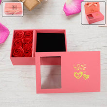 Jewellery Gift Box with Lids & Roses Packaging Box with 6 Roses (1 Set) - dailyneed.life