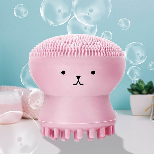Cute Octopus Shape Silicone Face Scrubber Massager (1 Pc) - dailyneed.life