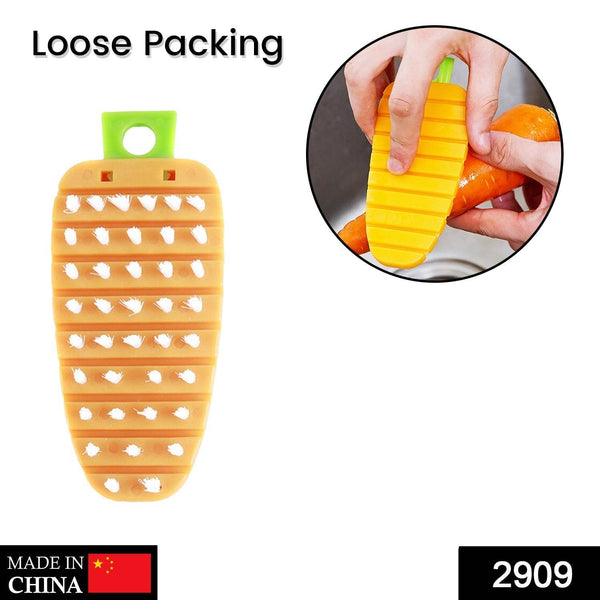 Vegetable Scrubbing Brush, Vegetable Scrubber Non‑Toxic Fruit Brush Carrot Shape Vegetable Brush for Potato for Vegetable - dailyneed.life