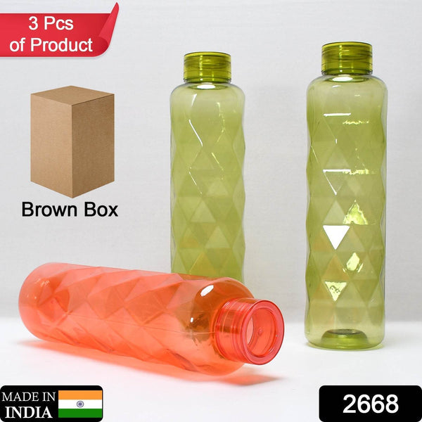 3Pc Set Diamond Cut Bottle Used for storing water and beverages purposes for people. - dailyneed.life