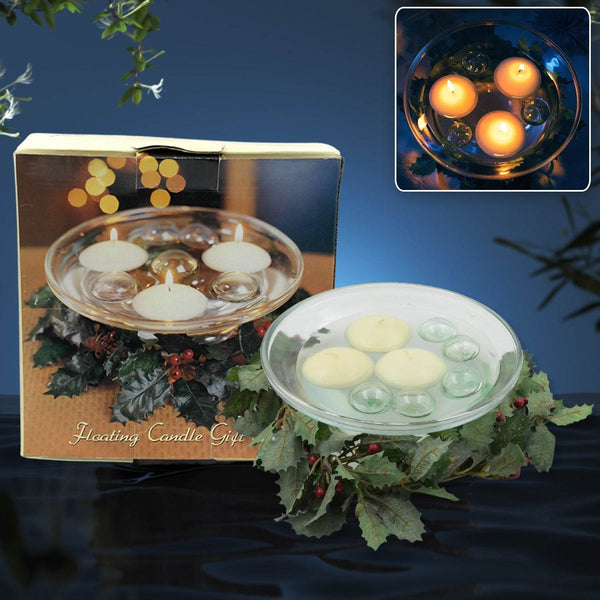 Floating Candle Holder (1 Pc): Romantic Ambiance, Table Decor, Diwali - dailyneed.life