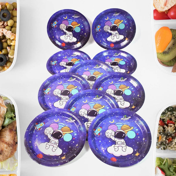 Round Plates Disposable Paper Plates Happy Birthday, Gift (10 Pcs Set / Mix Design) - dailyneed.life