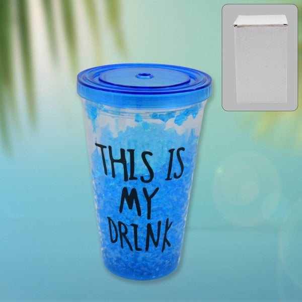Reusable Tea Coffee Tumbler with Lid Double Wall (1 Pc / Mix Colour / Without Straw) - dailyneed.life