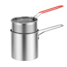 Small Deep Frying Pot With Strainer Basket (2 Pc Set / 1200 ML)) - dailyneed.life