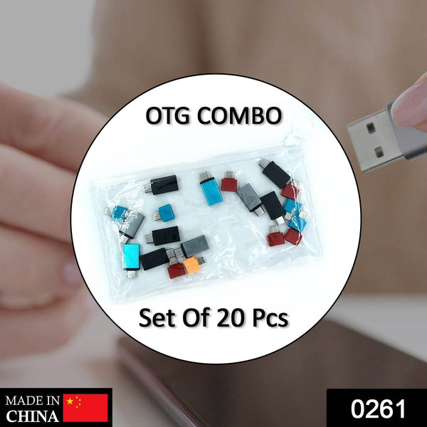 OTG Type C & USB to Micro USB Adapter for Android Mobile Smart Phones & Tablets With Zip Pouch (Pack of 20) - dailyneed.life