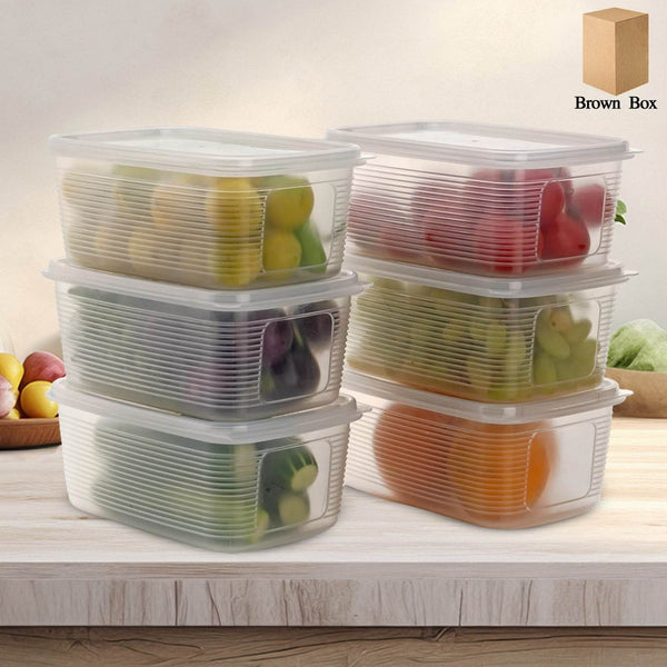 6 Pcs Multipurpose Plastic Food Storage Container Set - dailyneed.life