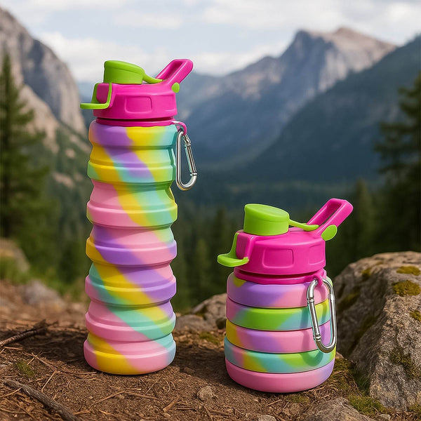 Colorful Collapsible Silicone Water Bottle (1 Pc) - dailyneed.life