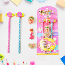 Fun Candy Design Pencil Set with Accessories Set (1 Set ) - dailyneed.life