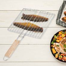 Kitchen Square Roaster Grill Barbecue Grill with Wooden Handle - dailyneed.life