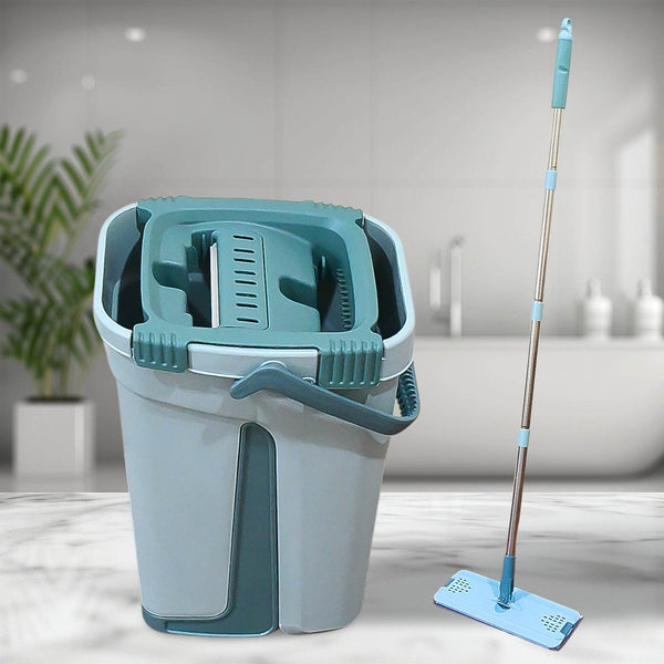 Scratch Cleaning Mop with 2 in 1 Self Clean Wash Dry Hands Free Flat Mop - dailyneed.life
