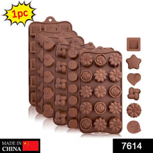 Silicone Food Grade Reusable Non-Stick Multi Shape 15 Cavity Chocolate Mold, Diwali - dailyneed.life