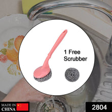 Scrubber with Handle for Kitchen and Utensil Cleaning and Hard Stains, - dailyneed.life