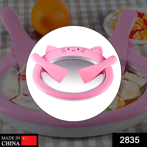 Ice-Frying Machine, Mini Ice Machine for Summer with Cartoon design Home Fried Ice Cream Machine - dailyneed.life