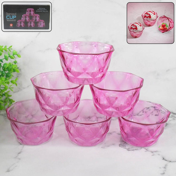 6pc Diamond shape ice cream bowl set - dailyneed.life