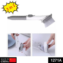 2-in-1 Dishwashing Brush, Long Handle Wash Pot Brush Washing Dish - dailyneed.life