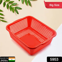 Multipurpose Drain Basket Shelves Fruit and Vegetable Washing Basket Rectangular Plastic Kitchen Sink Water Filter Basket (1Pc) - dailyneed.life