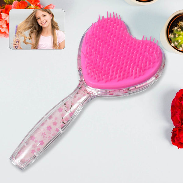 Heart Shape Hair Brush Massage Shower Comb (1 Pc), Hair accessories - dailyneed.life