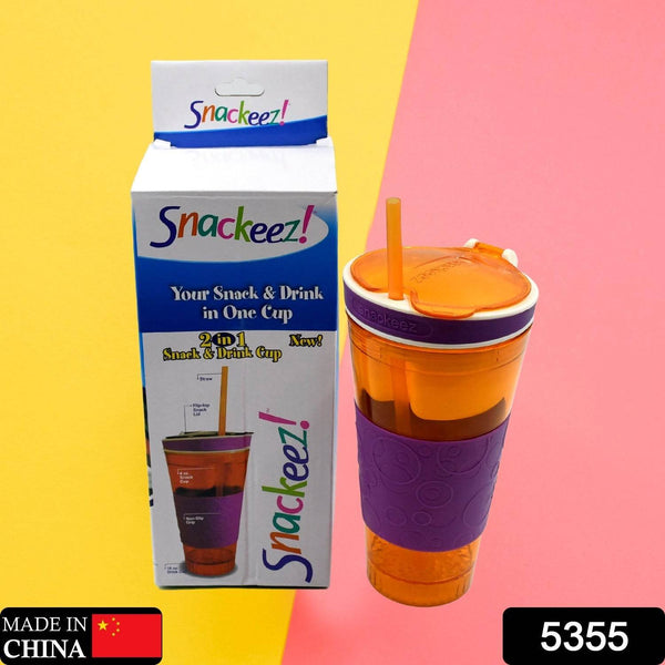 2 in 1 Snack & Drink Snackeez Travel Cup in One Container (1pc) - dailyneed.life
