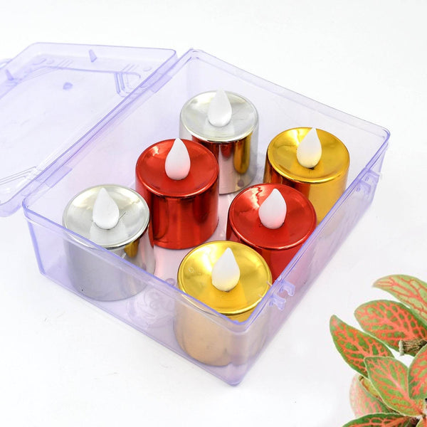 Electrical Candles Diya LED Tea Light, Diwali (6 Pcs Set) - dailyneed.life