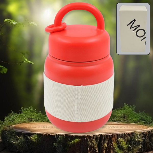 Stainless Steel Mug / Bottle Vacuum Insulated Cup With Handle & Rubber Grip (550 ML) - dailyneed.life