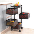 Metal Square High Quality Kitchen Trolley with Wheels (4 Layer / 1 Pc) - dailyneed.life