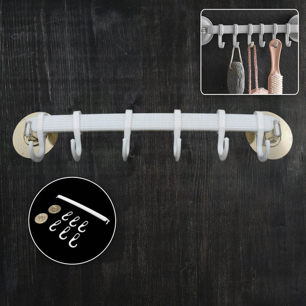 1pc bath towel hanger wall mount towel hanger wall towel shelf towel hanging rack kitchen towel holder towel hanging hook - dailyneed.life