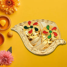 Leaf Shape Special Puja Thali (1 Pc / Mix Design) - dailyneed.life