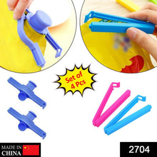 4 Pc Food Sealing Clip used in all kinds of places including household and official, especially for sealing packed food and stuff. - dailyneed.life