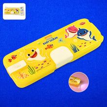Plastic Pencil Box with LED Light & Cartoon Print (1 Pc) - dailyneed.life