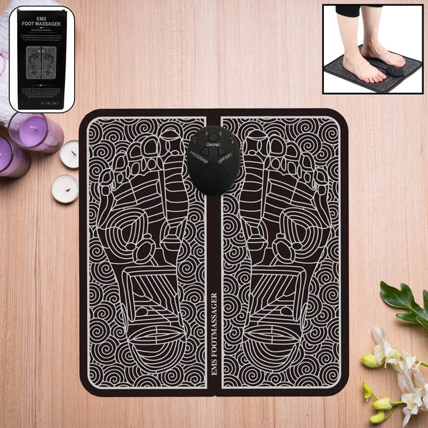 EMS Foot Massager, Electric Feet Massager, Deep Kneading Circulation Foot Booster for Feet and Legs Muscle Stimulator, Folding Portable Electric Massage Machine (Mix Design) - dailyneed.life