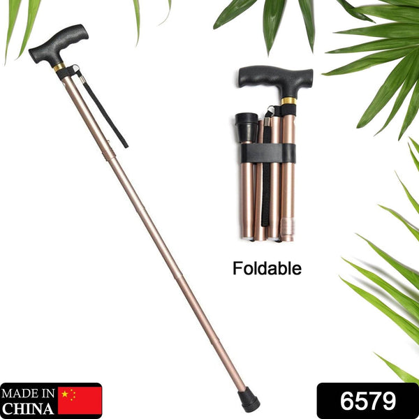 Foldable Walking Cane for Men, Women - Fold-up, Collapsible, Lightweight, Adjustable, Portable Hand Walking Stick - Balancing Mobility Aid - Sleek, Comfortable T Handles - dailyneed.life