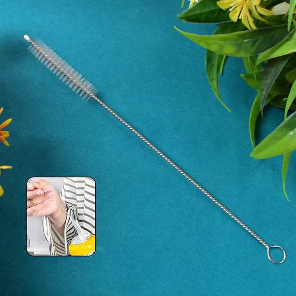 Stainless Steel Straw Cleaning Brush Drinking Pipe (20 Cm / 1 Pc) - dailyneed.life