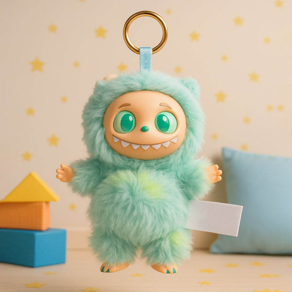 Mint Green Plush Toy Cartoon Keychain with Hook Colorful Animal Mint Green Have a Seat Vinyl Plush Blind Box (1 Pc) - dailyneed.life
