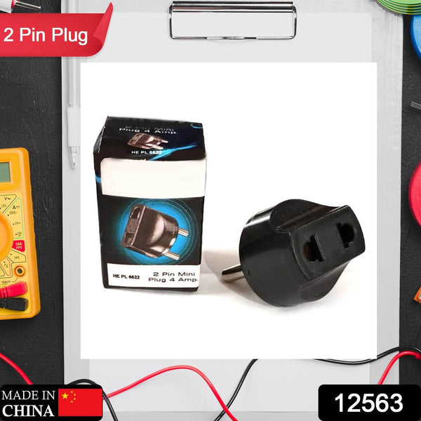 2 Pin 4 Amp. Conversion Electrical connector Plug, 2 PIN Plug Converter, Plug Adapter With Color Box (1 Pc ) - dailyneed.life