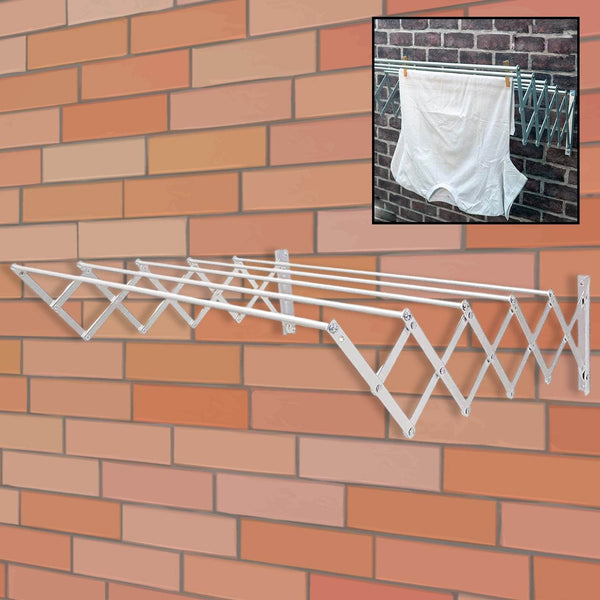 Foldable Extendable Drying Rack | Suitable for Hanging All Types of Clothes | Ideal for Interior and Exterior, Made of High Resistance Aluminum for Bathroom Indoor Outdoor - dailyneed.life