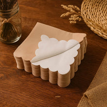 Disposable Scalloped Edge Tissue Napkins Set (120 Pc) - dailyneed.life