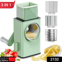 Vegetable Shredder Round Mandolin Slicer, Grater, Shredder Salad Maker - Large Feed Port - Suction Base - Cutter for Vegetable, Fruit, Cookie. - dailyneed.life