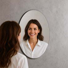 Elegant Oval Frameless Wall Mirror for Home & Office Decor (6 Pc) - dailyneed.life