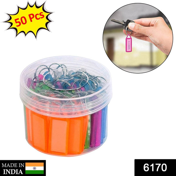50Pc Keychain Tag Label Used For Decorative Purpose On Keys And All. - dailyneed.life