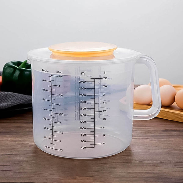 Plastic Baking Measuring Cup 2.5L Measurement with Scale Kitchen Pouring Cup - dailyneed.life