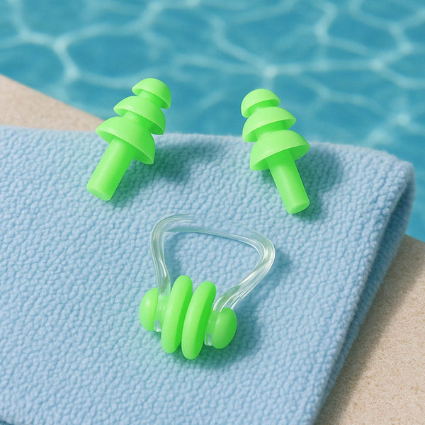 Swimming Earplugs and Nose Clip Set (3 Pc) - dailyneed.life
