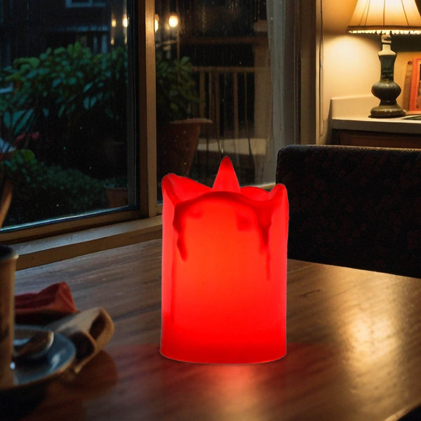 Flameless Melted Design Candles for Decoration, Diwali (1 pc) - dailyneed.life