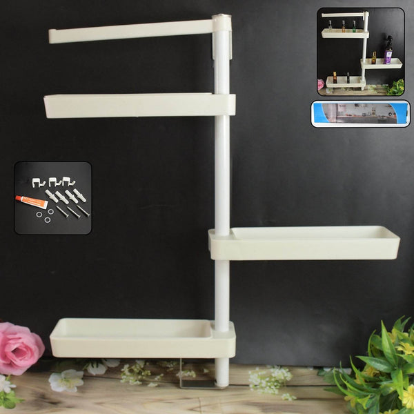 Kitchen Organization Rotating Shelf Storage Racks Multipurpose Adjustable (1 Set) - dailyneed.life