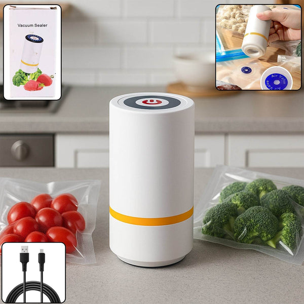Portable USB Rechargeable Vacuum Sealer Machine (1 Pc) - dailyneed.life