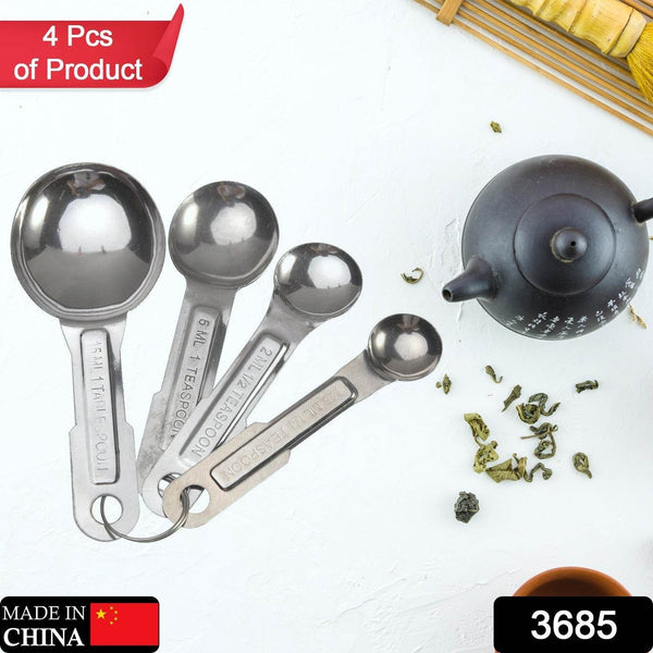 Stainless Steel Measuring Spoons Set - 4pcs, Anti-Rust for Kitchen & Baking - dailyneed.life