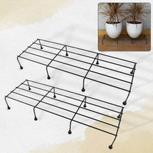 Metal Rectangle Flower plant stand for balcony (60×20 Cm / 2 Pc Set) - dailyneed.life