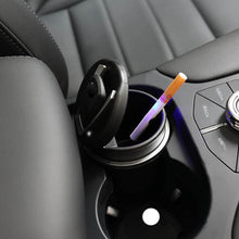 Portable Car Ashtray with Lid and Blue LED Light (1 Pc) - dailyneed.life