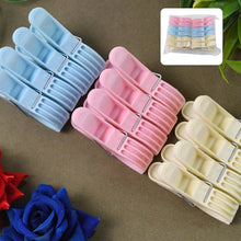 Plastic Cloth Clips (Multicolour) - Pack of 12 - dailyneed.life