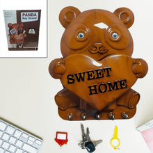 Cute Plastic Panda Key Holder, Wall Key Rack with 5 Hooks (1 Pc) - dailyneed.life
